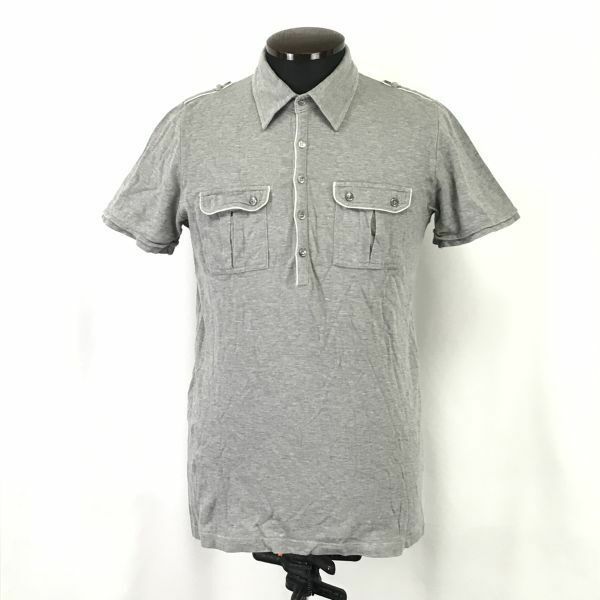 ポールアンドジョー/paul & joe★半袖ポロシャツ【Mens size -S/グレー/gray】Tops/Shirts◆BH60