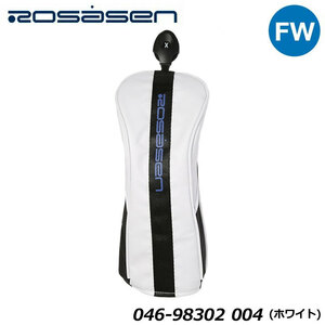ロサーセン 046-98302 フェアウェイウッド用 ヘッドカバー (FW) ホワイト (004) ゴルフ ユニセックス Rosasen 2023 40p