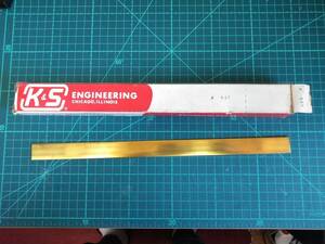 K$S brass flat board thickness 1.6× width 19mm× length 30cm N247