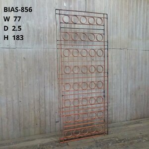 B-856#W77×H183 large antique low to iron fence gardening iron .. partition lattice Vintage iron .stk