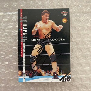 BBM プロレスカード 中邑真輔 直筆サインカード 2003 ルーキーカード 新日本プロレス WWE シンスケ・ナカムラ