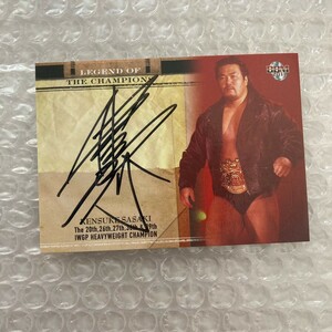 BBM Professional Wrestling card Sasaki .. autograph autograph card New Japan Professional Wrestling 