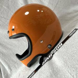 ★ SIMPSON M50 ORANGE XLサイズ 61-62cm シンプソン フルフェイスヘルメット 5つボタン 22年製 正規 A51204-72