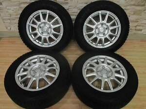 即納 スタッドレス 美品 Brade 15インチ 5H114.3 6J+52 超深溝 2022年製 185/65R15 ブリヂストン BLIZZAK VRX2 フリード フリードプラス