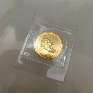 ■n12-3【K24IG　カナダ　メイプルリーフ金貨】　1/4oz　1992　総重量7.7g　貨幣　コレクション