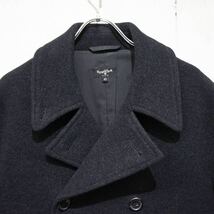 【1000円スタート!!】MARGARET HOWELL マーガレットハウエル Pコート Tasmanian Wool P-Coat ピーコート ウール_画像2