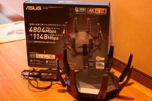 ハイエンド WiFi6 4804+1148Mbps デュアルバンド 無線ルーター ASUS RT-AX89X 11ax AiMesh 対応 ①