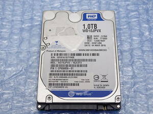 Westerndigital WD10JPVX 1TB 2.5インチ HDD SATA 正常品 管HO-907