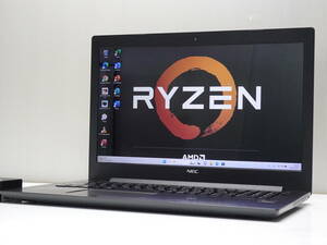 ★AMD Ryzen 7 2700U 搭載★NEC Lavie PC-GN22NSDAD メモリ8GB 新品SSD512GB Win11 Office Radeon RX Vega 15.6 フルHD USB-C 管AH-985