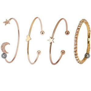 レディース ブレスレット4点セット ブレスレット アクセサリー ゴールド