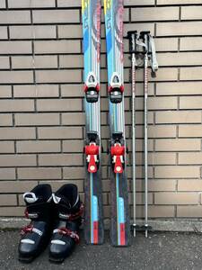 スキー３点セット板&ポールSALOMON靴265直接取引希望北海道札幌