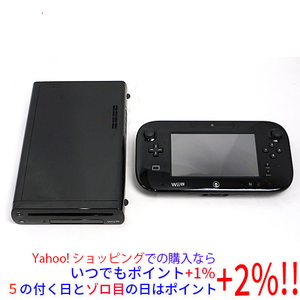 【いつでも+1％！5のつく日とゾロ目の日は+2%！】【中古】任天堂 Wii U PREMIUM SET kuro 32GB 本体・ゲームパッドのみ [管理:1350011078]