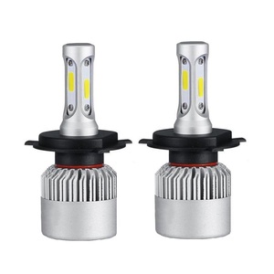 [2個セット] H4 LED ヘッドライトバルブ 12V Hi/Lo 爆光 ホワイト 白色 【送料無料】