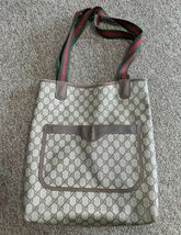 【E106】GUCCI グッチ バッグ 鞄 カバン トートバッグ ハンドバッグ GG柄 肩掛け 現状品_画像1