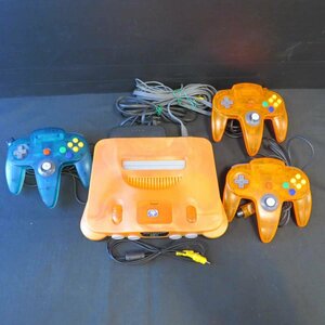 [ used ] Nintendo Nintendo 64 NUS-001 nintendo orange * controller several * soft great number * retro game (BD3)