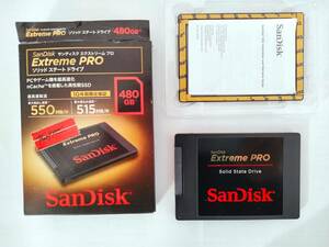 SanDisk Extreme PRO SSD 480GB SDSSDXPS-480G-J25 SATA 2.5インチ 【完動品】