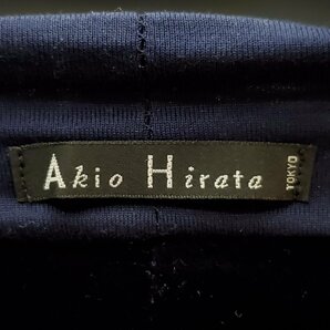 【宝蔵】皇室御用達 AKIO HIRATA アキオヒラタ 平田暁夫 ベルベット ベレー帽 ネイビー ベロア 帽子 ぼうしの画像8