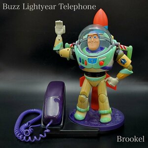 【宝蔵】ディズニー トイストーリー バズライトイヤー 電話 Brooktel Buzz Lightyear 1996年 ロケットテレフォン 動作確認済