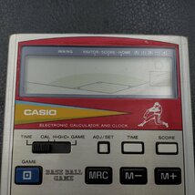 【宝蔵】CASIO BB-9T カシオ 野球 電卓 計算機 BASEBALLGAME ELECTRONIC CALCULATOR AND CLOCK スポーツ ゲーム ジャンク品_画像5