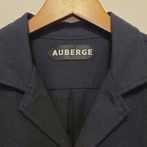 AUBERGE KURT NUIT 42 ダークネイビー オーベルジュ カートコバーン パジャマシャツ 綿×シルク_画像3