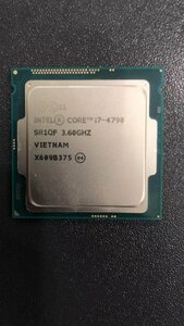 CPU インテル Intel Core I7-4790 プロセッサー 中古 動作未確認 ジャンク品 -8885