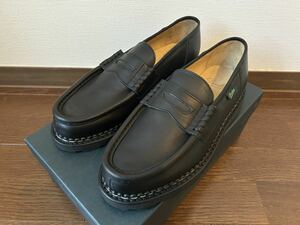 Paraboot◆Reims◆UK 7(25.5-26.0cm)◆Noir◆新品未使用品◆パラブーツ ランス◆ブラック 黒◆革靴 ローファー レザーシューズ ブーツ