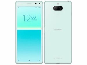 新品 Xperia 8 SOV42 au [ブルー] SIMフリー 一括購入済み STH40D 付き