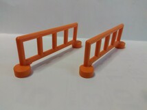 レゴデュプロ フェンス 柵 オレンジ色　橙色　 2個セット_画像1