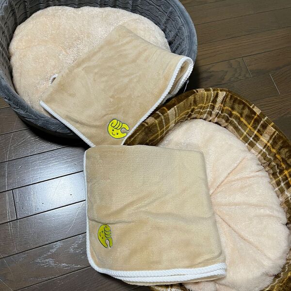 ペットベッド+ちょこザップの膝掛け 2つセット どちらも全て新品未使用 超美品 ブランケット