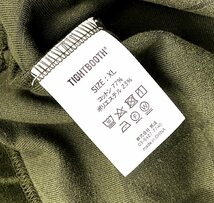 TIGHTBOOTH FW22-SW03 T VELOUR LONG SLEEVE Olive XL プルオーバー 長袖 ベロア オリーブ スウェット TBPR タイトブース_画像4