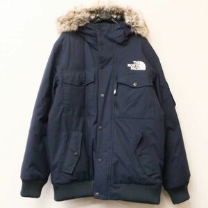 美品 ノースフェイス ND52214Z ゴッサム ダウンジャケット Mサイズ ネイビー ファー取り外し可 THE NORTH FACE