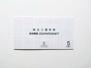 H2O エイチツーオー 株主ご優待券 5枚 2024.6.30まで 阪急 阪神 百貨店 エイチ・ツー・オー 株主優待