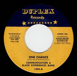 Communicators & Black Experiences Band / One Chance ♪ Is It Funky Enough ? (Duplex)