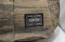 PORTER　ボストンバッグ　カーキ×迷彩　USED_画像2