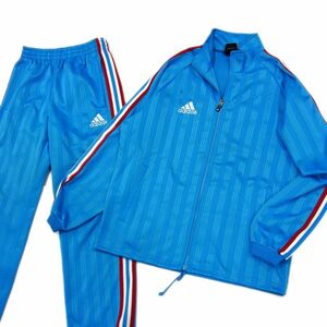 ●adidas アディダス ジャージ セットアップ 2点 スーツ 上下SET スポーツウェア メンズ Sサイズ トラックジャケット パンツ 1円スタート