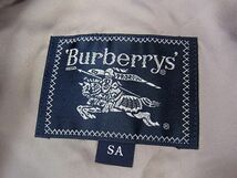 オールド◇Burberry’s バーバリー デザインコート ビジネス ロゴ刻印ボタン 袖は中綿入り メンズ 1円スタート_画像6