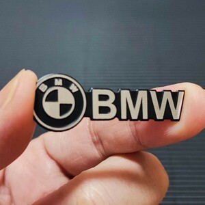 BMW アルミ製 ミニエンブレム(大)1P■MPerformance MSport MPower E36 E39 E46 E60 E90 F10 F20 F30 x1x2x3x4x5x6x7x8 320 325 デカール
