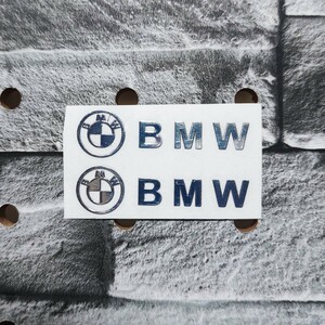 BMW B メッキ調ステッカー 2P■Mスポーツ MSport Mパフォーマンス MPerformance MPower ALPINA E46 E60 E90 F10 F20 F30 X12345678
