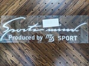 マツダスピード MS Sports mindステッカー(32)【銀白】CX-3/5/7/8 デミオ アテンザ アクセラ ロードスター RX-378 MAZDA3 プレマシー