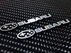 スバル アルミ製 ミニエンブレム 2P■フォレスター レグォーグ XV インプレッサスポーツ/G4 レガシィアウトバック BRZ WRX S4 ジャスティ