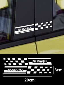 スバル センターピラー用ステッカー■フォレスター レグォーグ XV インプレッサスポーツ/G4 レガシィアウトバック BRZ WRX S4 ジャスティ