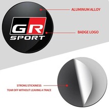 トヨタ【GR】ブラック センターキャップ 56mm■プリウスPHV ハイラックス ランドクルーザー C-HR コペン 86 ヤリス スープラ ヤリスクロス_画像6