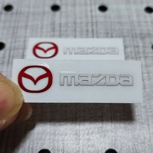 マツダ ミニステッカー グラデーション 2P■CX-3/5/7/8 デミオ アテンザ アクセラスポーツ ロードスター RX-378 MAZDA3 プレマシーの画像1