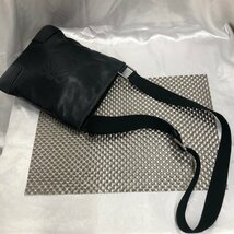 【中古現状品/インボイス登録店/CH】LOEWE ロエベ アナグラム レザー ショルダーバッグ ブラック 斜め掛け メンズ バッグ　MZ1202/002_画像7