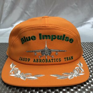 【未使用長期保管/インボイス登録店/KU】航空自衛隊 ブルーインパルス JASDF AEROBATIC TEAM キャップ オレンジ系 刺繍 帽子　MZ1204/0002