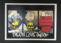 世界限定100枚 アートポスター DEATH NYC スヌーピー SNOOPY ピーナッツ PEANUTS 現代アート 葛飾北斎 和柄 波 WAVE 沖裏 ポップアート_画像2