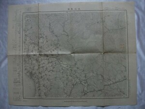 地図 近江長濱 大正12年 46*58cm 1/500万 大日本帝国陸地測量部 明治39年測図大正9年修正測図 長浜