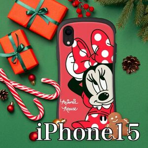 スマホケース iPhone15 Disney ディズニー韓国 かわいい ミニー