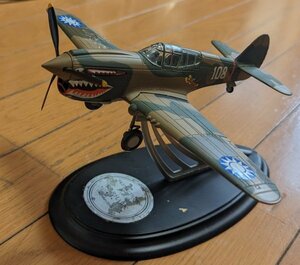 フランクリンミント P-40E ウォーホーク フライングタイガース　ダイキャスト 模型 1/48