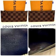 【A231123】★美品★LOUIS VUITTON ルイヴィトン ダミエ ポルトフォイユ ジョゼフィーヌ 三つ折り財布N63018/TN0143_画像6